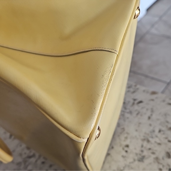 Prada Yellow Leather Tote Bag - Picture 11 of 11